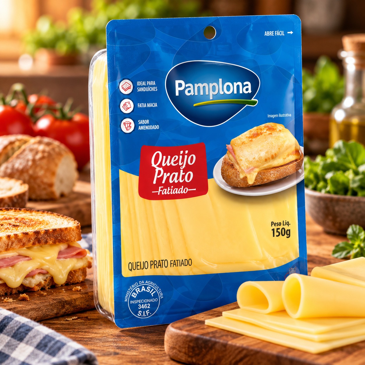 Queijo Prato Fatiado Pamplona