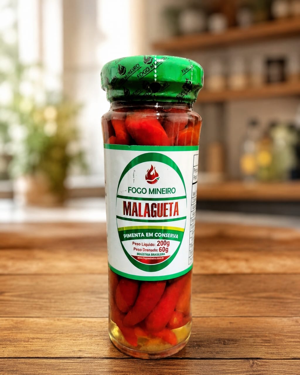 Pimenta Malagueta Vermelha em Conserva