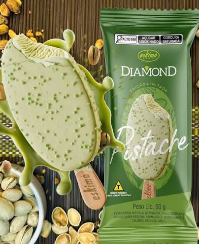 Picolé Diamond Pistache
