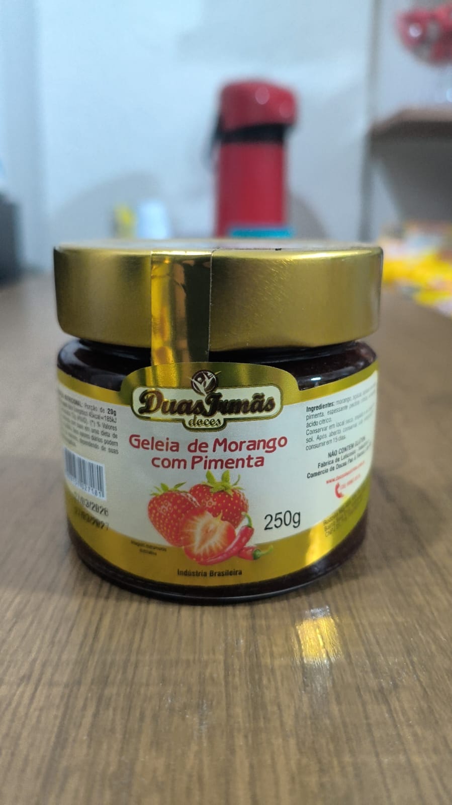 Geleia de Morango com Pimenta