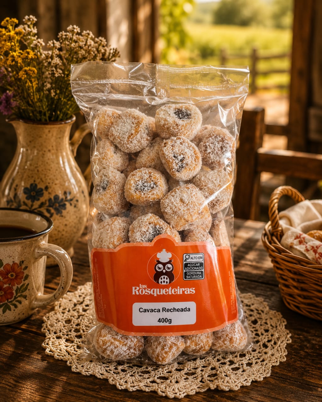 Biscoito Cavaca Recheada las Rosqueteiras