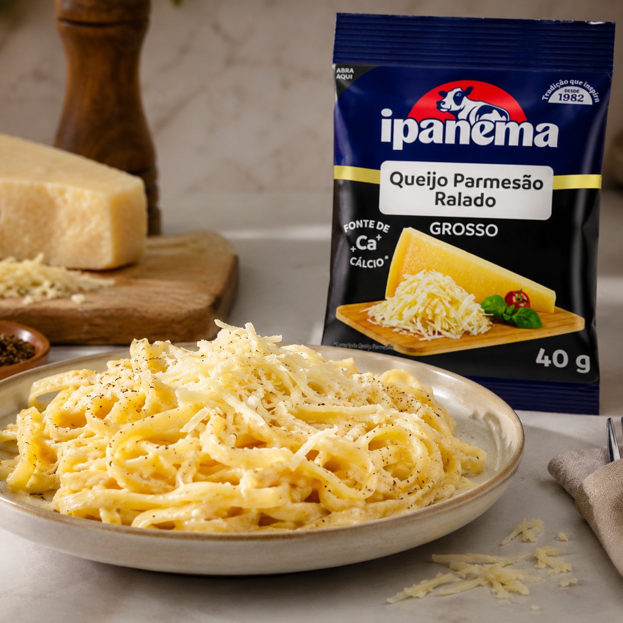 Queijo Parmesão Ralado Grosso Ipanema 40gr