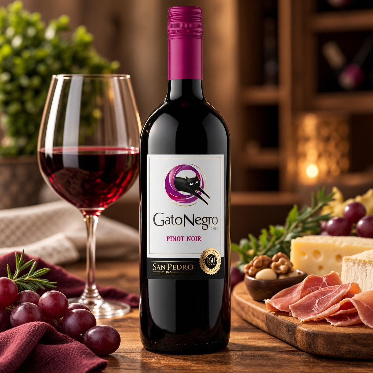 Vinho Gato Negro Pinot Noir