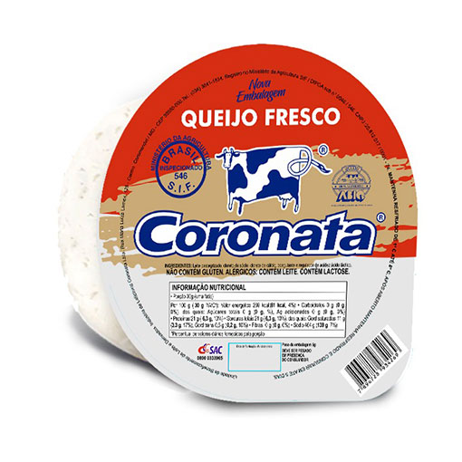 Queijo Minas Frescal Coronata 500gr